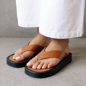 SOLD - ALOHAS Flip Flop Sandals in Overcast Tan. US size 10, EU 41